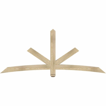 Ekena Millwork Alberta Rough Sawn Timber Gable Bracket, Douglas Fir, 84"W x 35"H x 4"D x 4"F, 10/12 Pitch GBW084X35X0404ALB00RDF